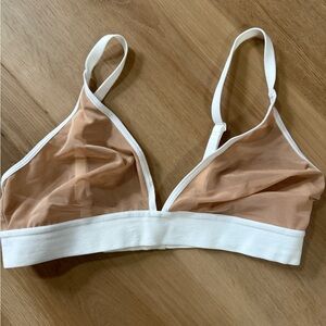 Negative Sieve Mesh Triangle Bra